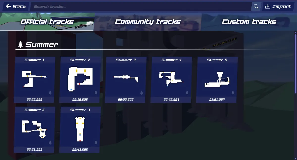 PolyTrack Unblocked gameplay screenshot